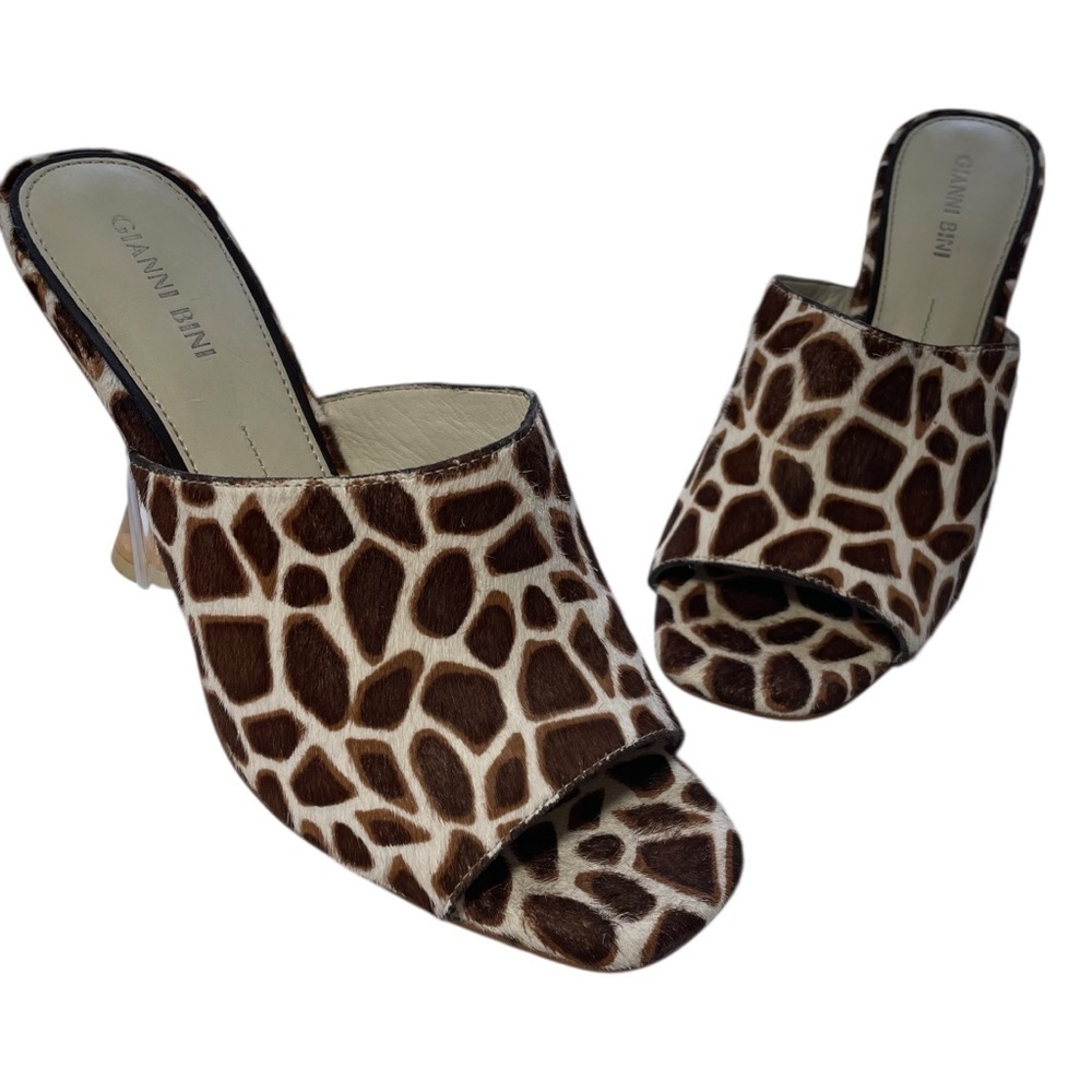 Gianni Bini Square Toe Heels Mules Size 9